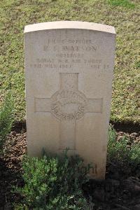 Ismailia War Memorial Cemetery - Watson, Reginald Francis